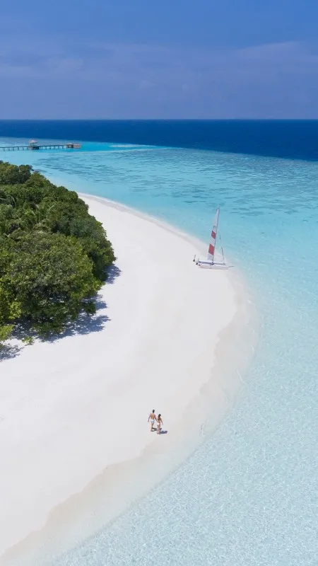 Birds eye view of Vakkaru Maldives